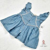 NEW DENIM FROCK WITH STEP