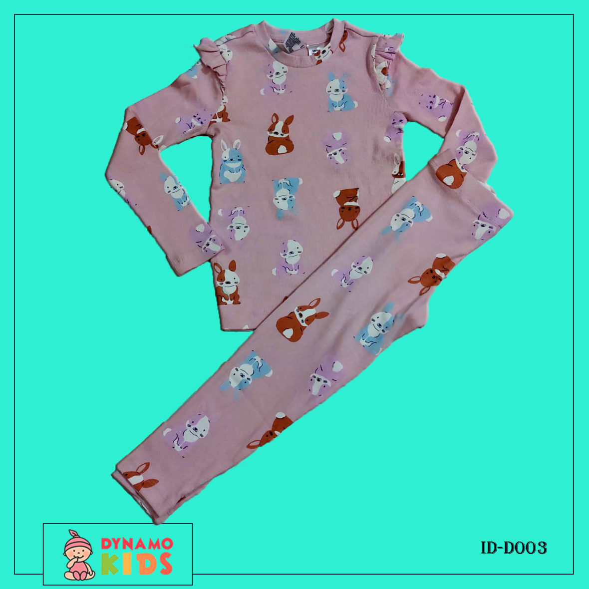 New Sweatshirt set baby pink(bunny)