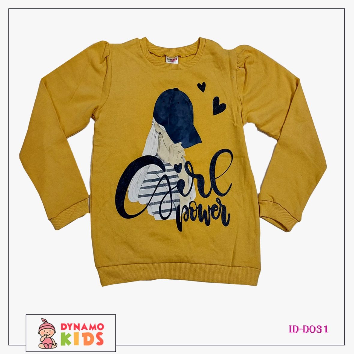 New sweatshirt yellow(Girl power)