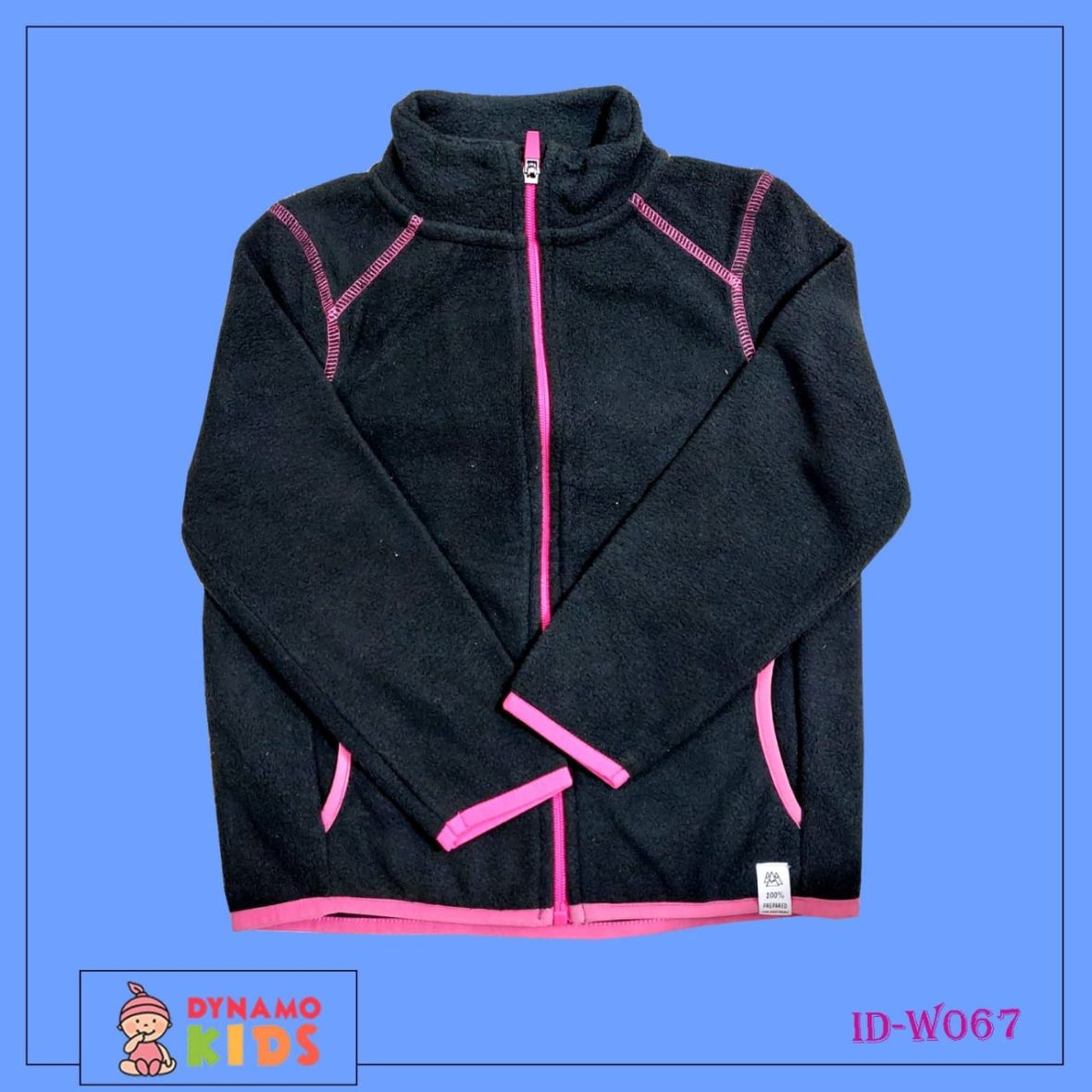 New Jacket black(pink border)