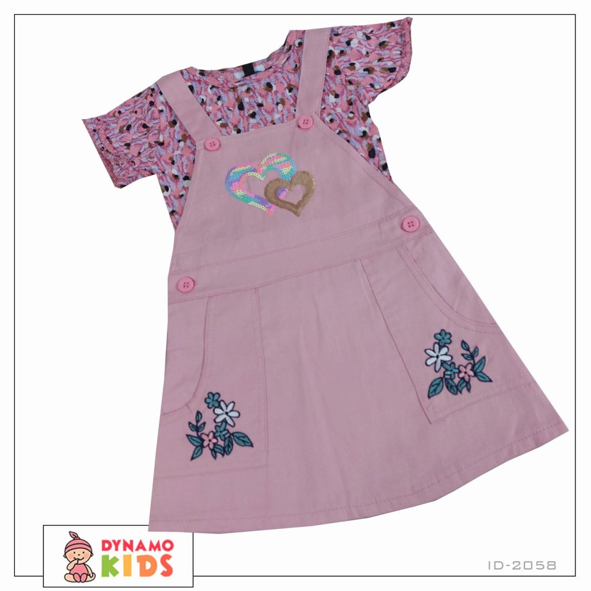 New skirt rupmer baby pink with pink butterfly t-shirt