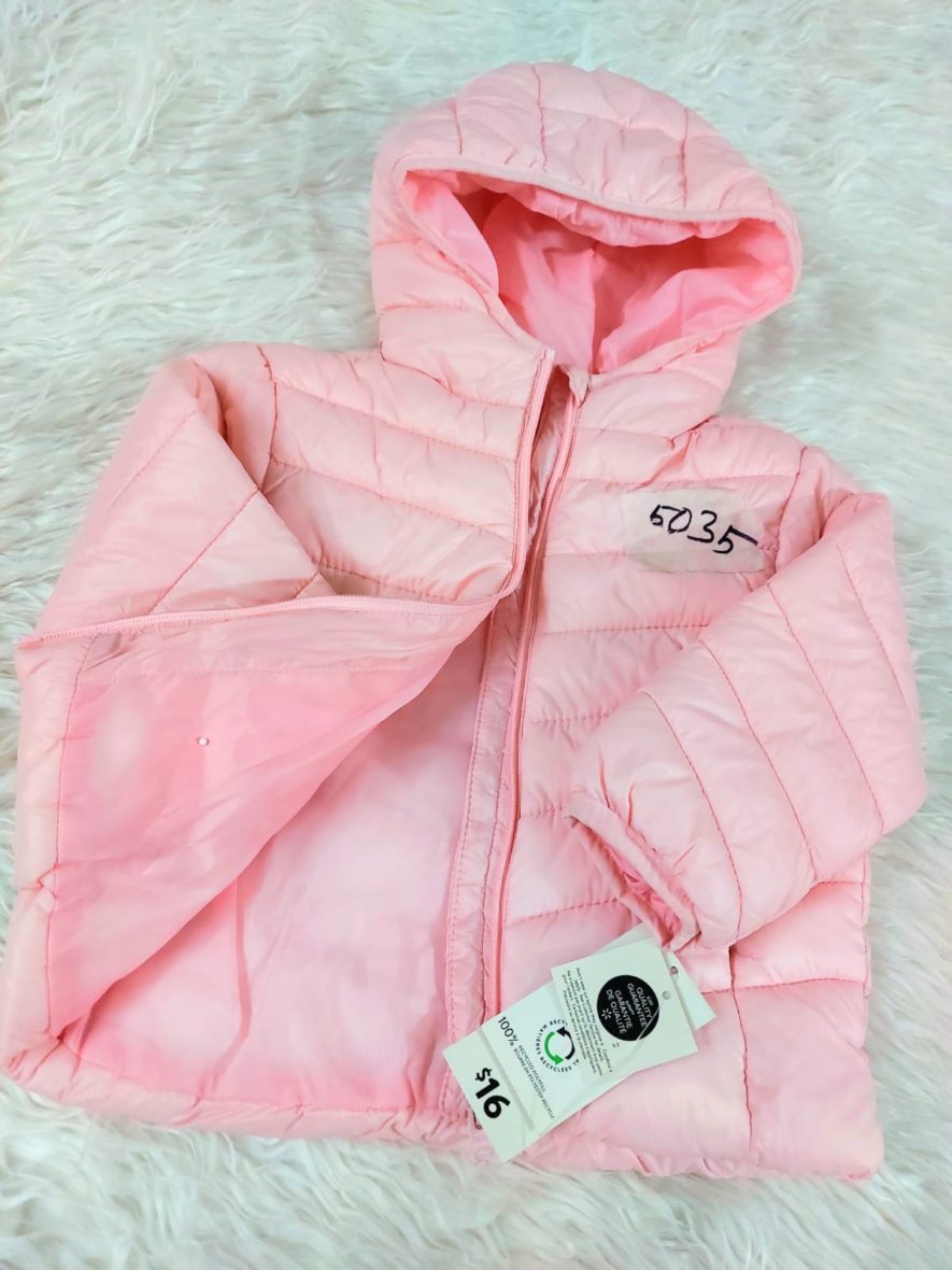 Baby pink color padding jacket