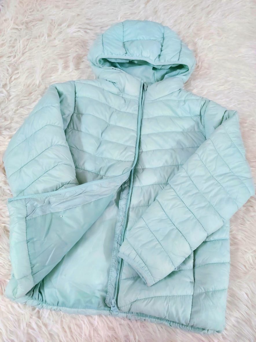 Light sky color padding jacket