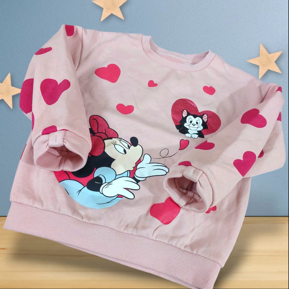 Cute pink color micky mouse sweat shirt